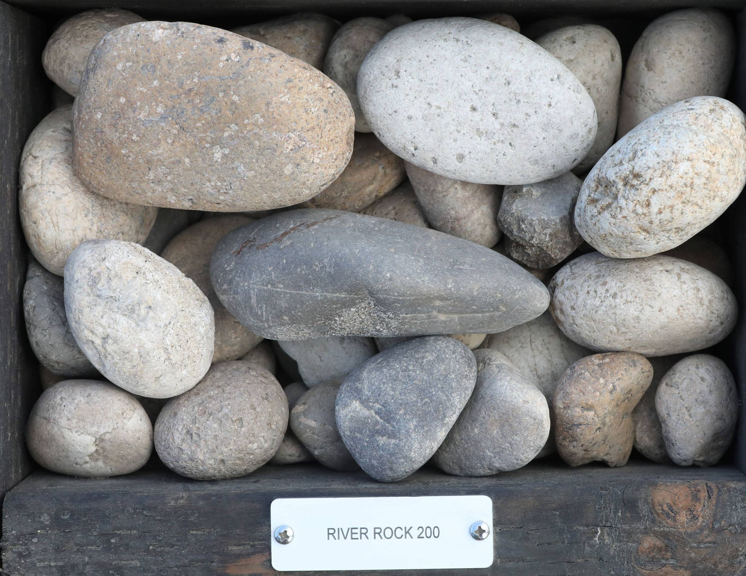 Rocks Smooth River Stones for Decoration and Landscaping Stock